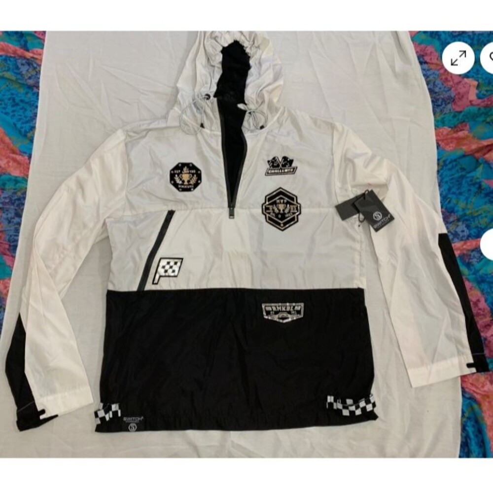 NWT SWITCH MENS  HOODED ATHLETIC JACKET SIZE 2XL